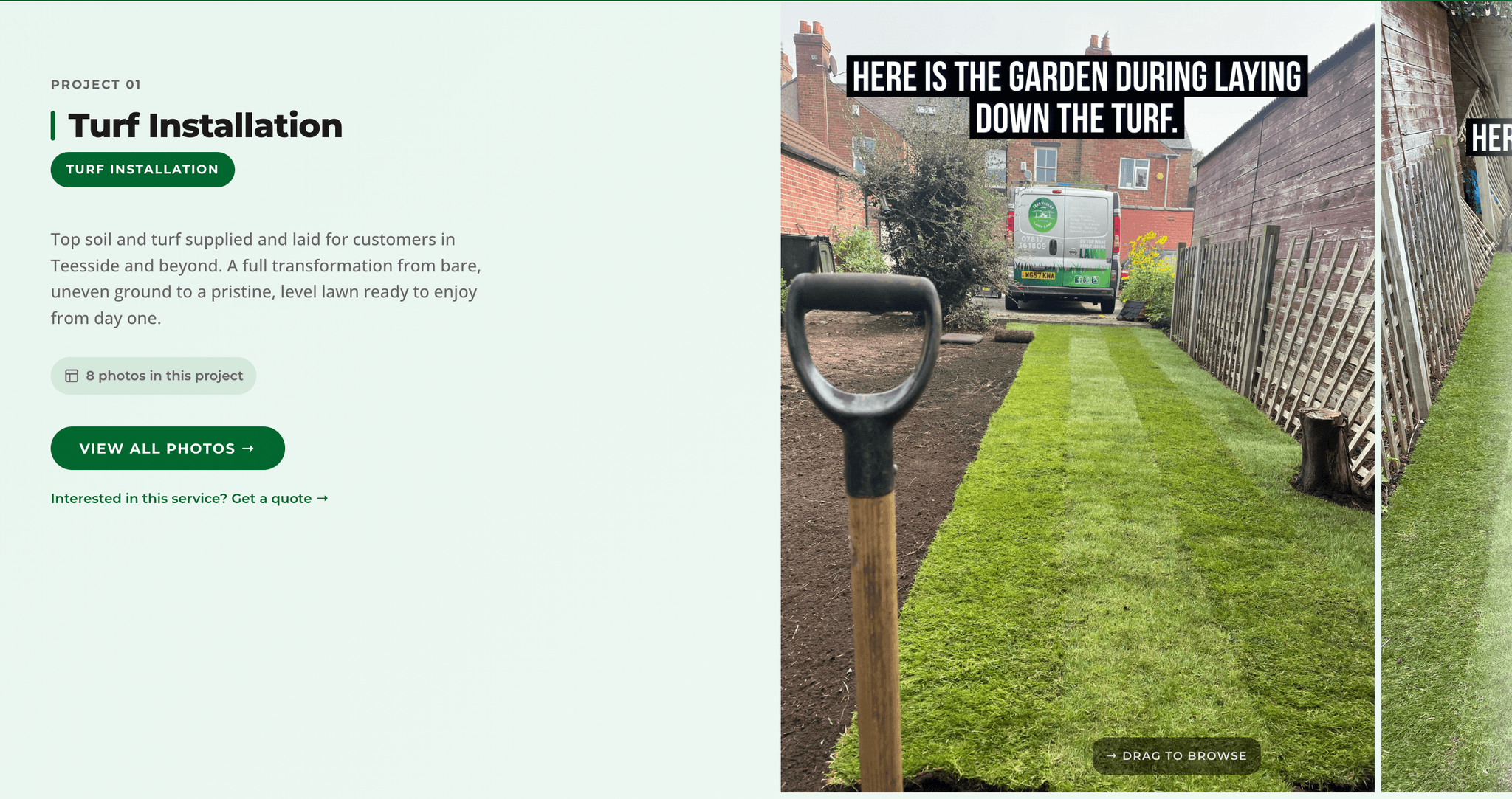 Project 01 — Turf Installation with carousel