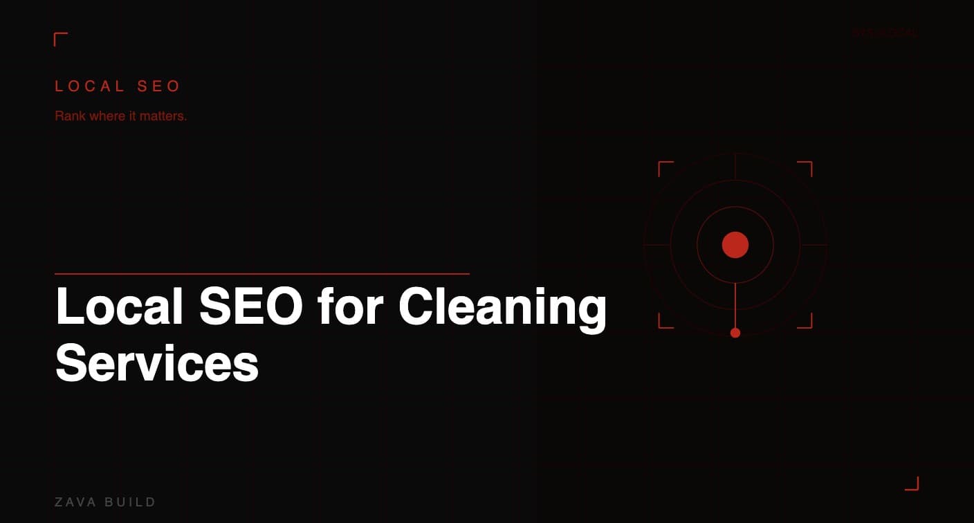 Local SEO for Cleaning Services | Zava Build Middlesbrough