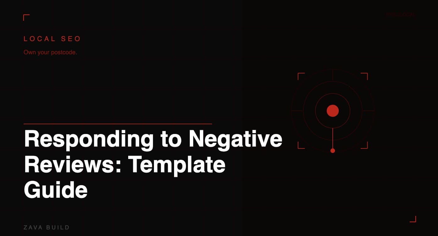 Responding to Negative Reviews Template Guide | Zava Build Middlesbrough
