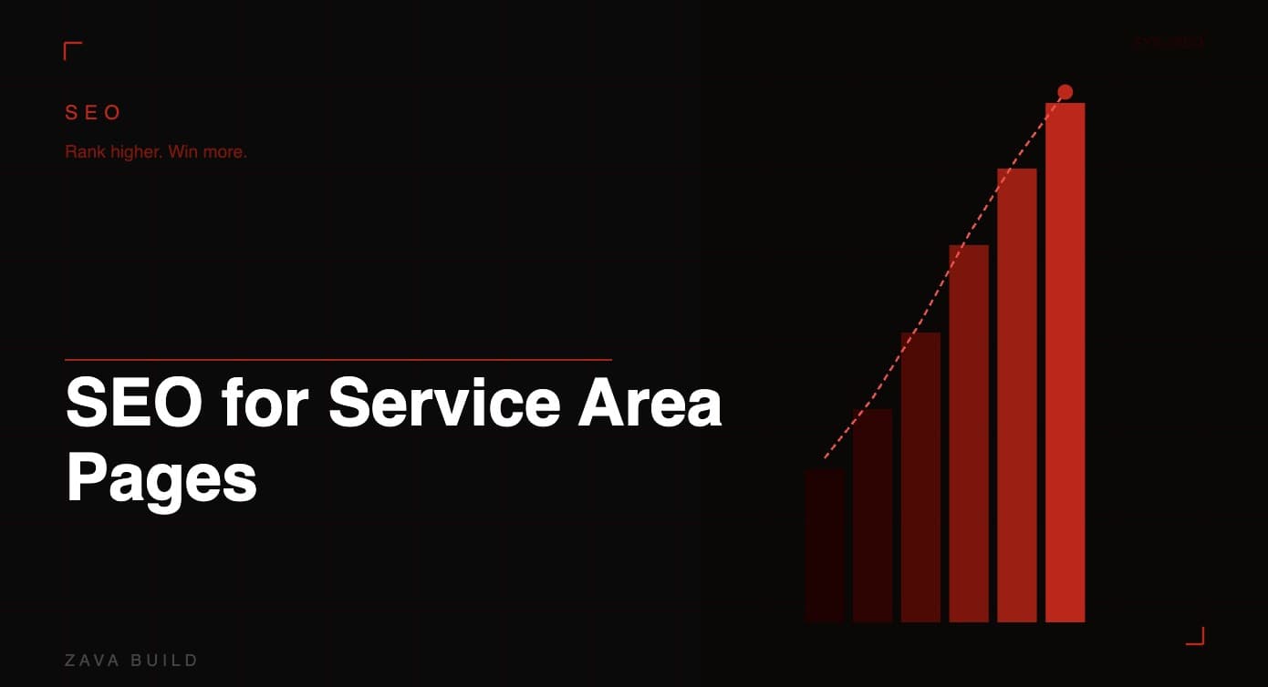 SEO for Service Area Pages | Zava Build Middlesbrough