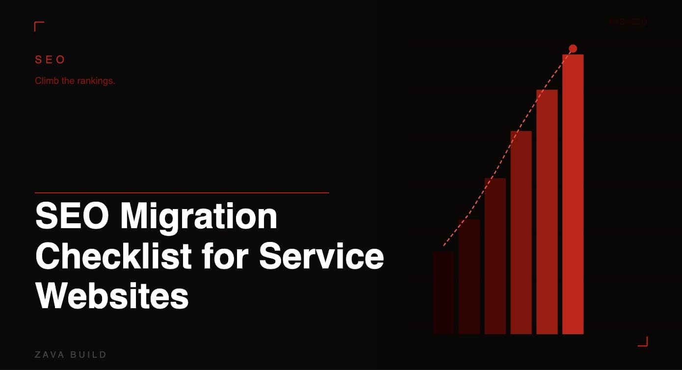 SEO Migration Checklist for Service Websites | Zava Build Middlesbrough