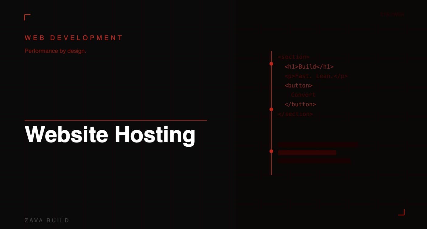 Website Hosting | Zava Build Middlesbrough
